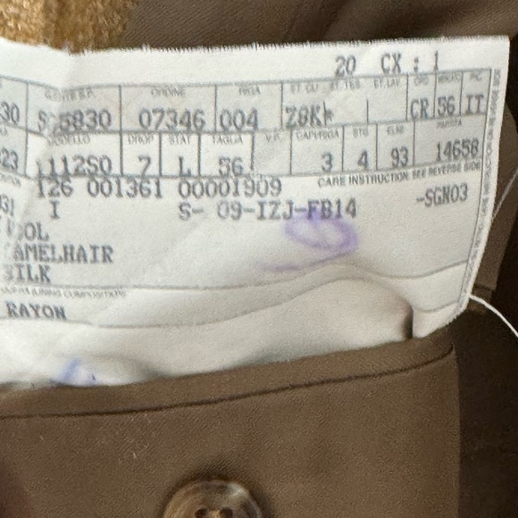 Ermenegildo Zegna US 46 wool/camelhair/silk sports jacket. Excellent condition - Picture 3 of 4